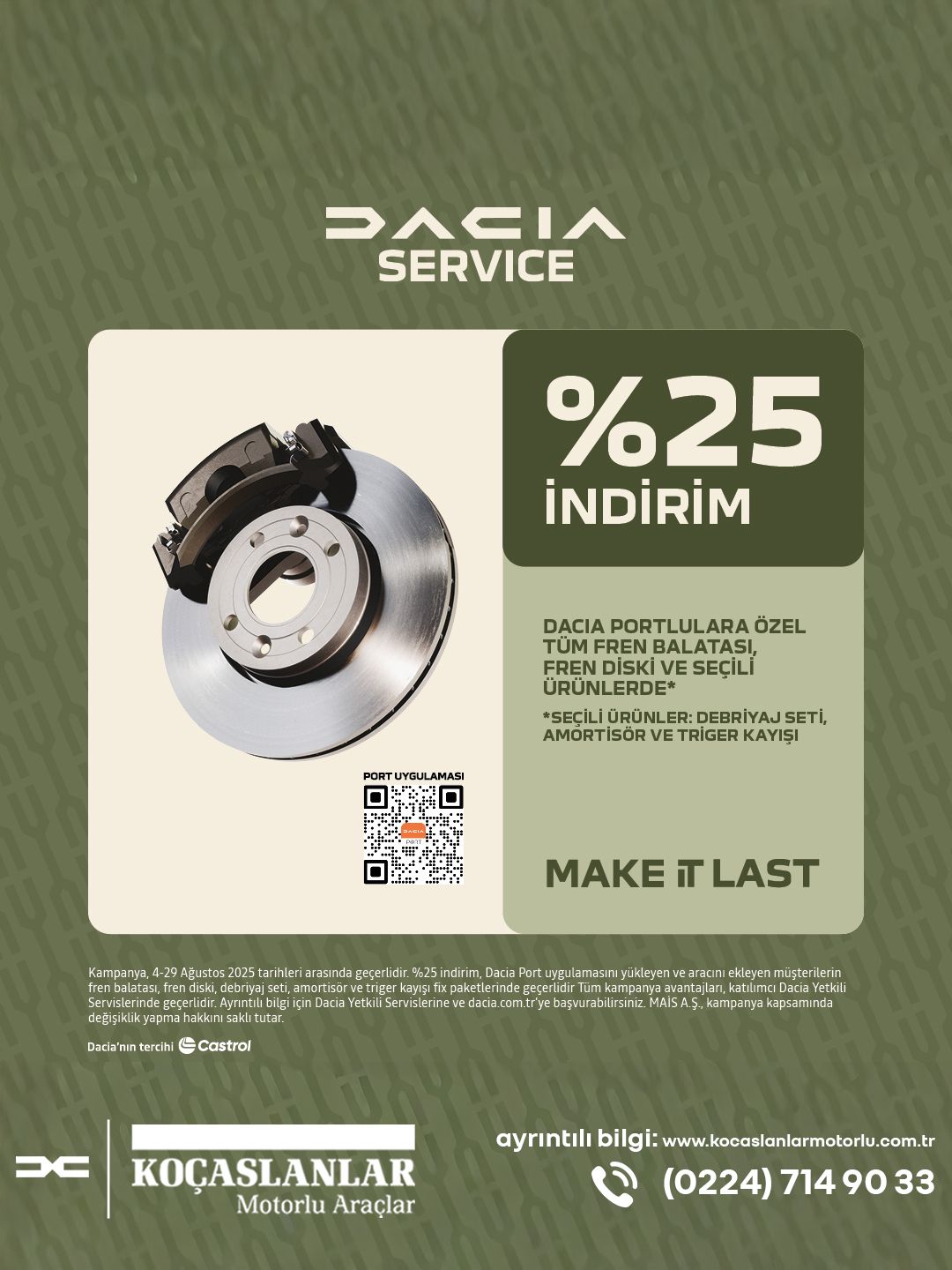 Dacia Portluysanız %25 İndirimini Kaçırmayın!